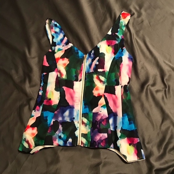 Multicolor structured top - Picture 2 of 4